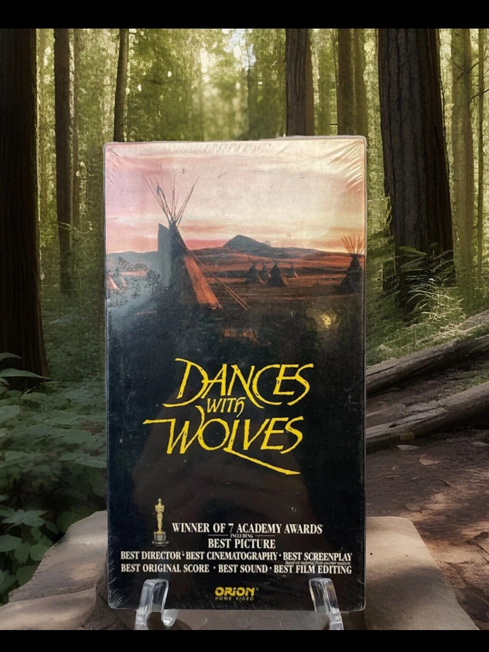 NOS Vintage FACTORY SEALED VHS Dances With Wolves Kevin Costner PG-13 Awards
